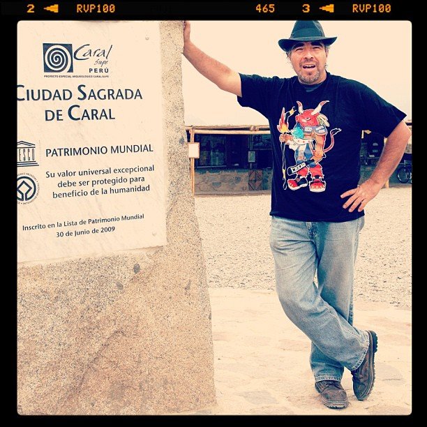 A friend presented The Chicago Beast shirt to a healer in the Peruvian rainforest.
