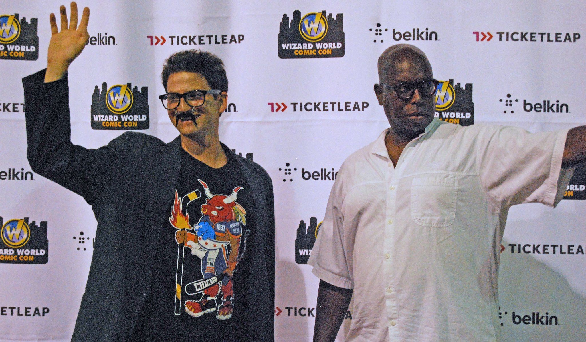 Greg Hollimon and I at Wizard World. Think Comic Con but with twice the LARPers.