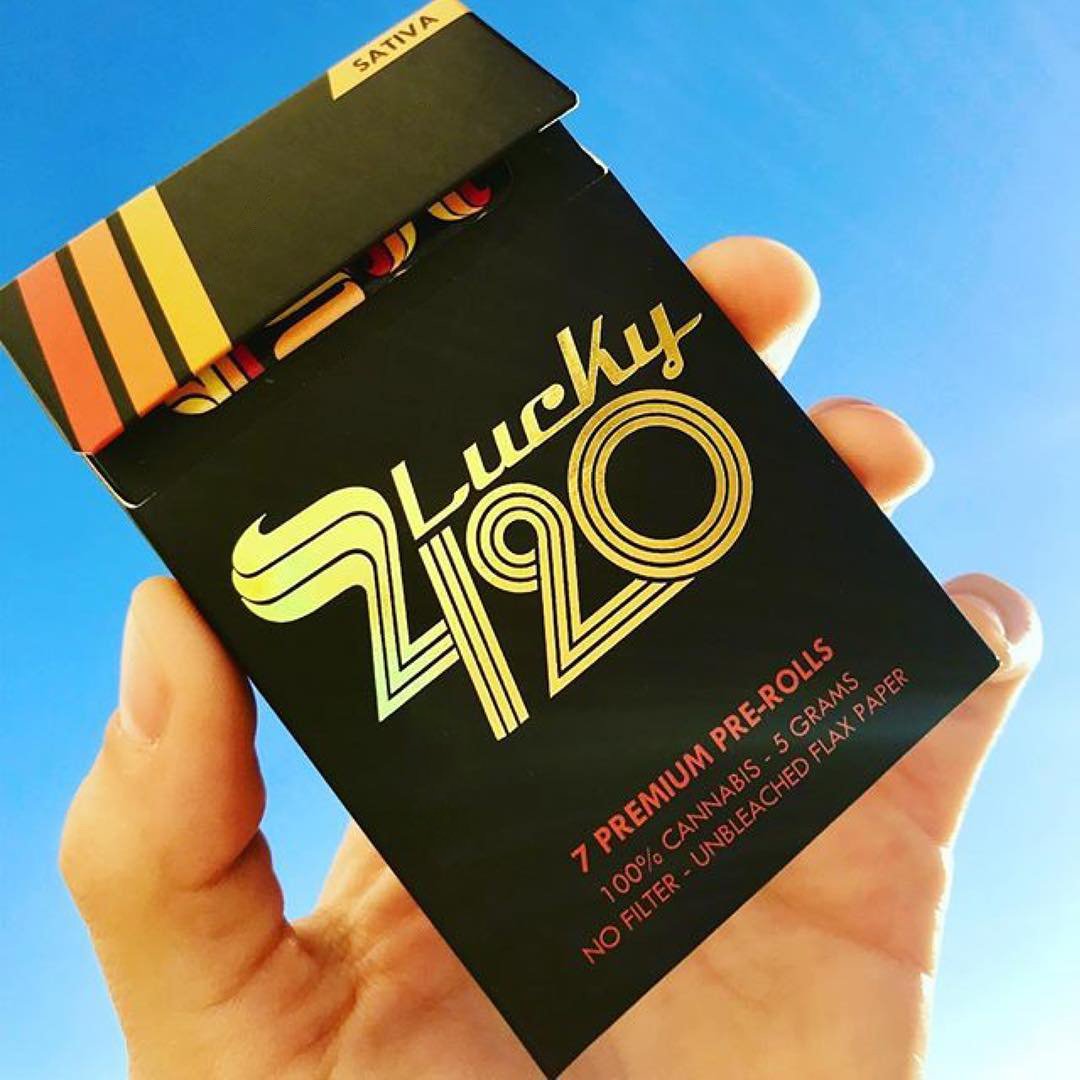 Hero image for Lucky 420 (Hybrid) strain.
